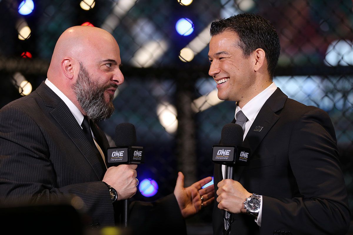 Michael Schiavello and Micth Chilson ONE Championship commenators