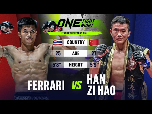 Muay Thai Action  Ferrari vs. Han Zi Hao | Full Fight