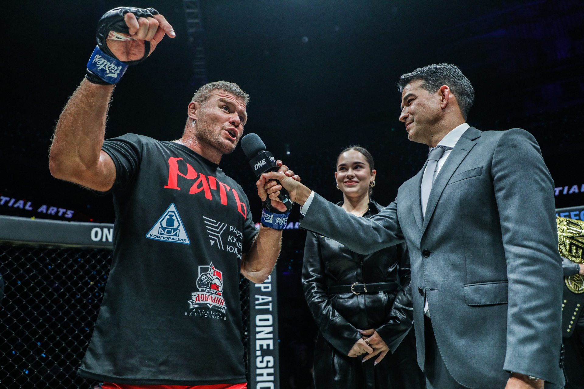 Anatoly Malykhin’s reactions after his match against Reinier de Ridder at ONE on Prime Video 5